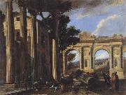 CODAZZI, Viviano Arcitectural View with Two Arches oil painting